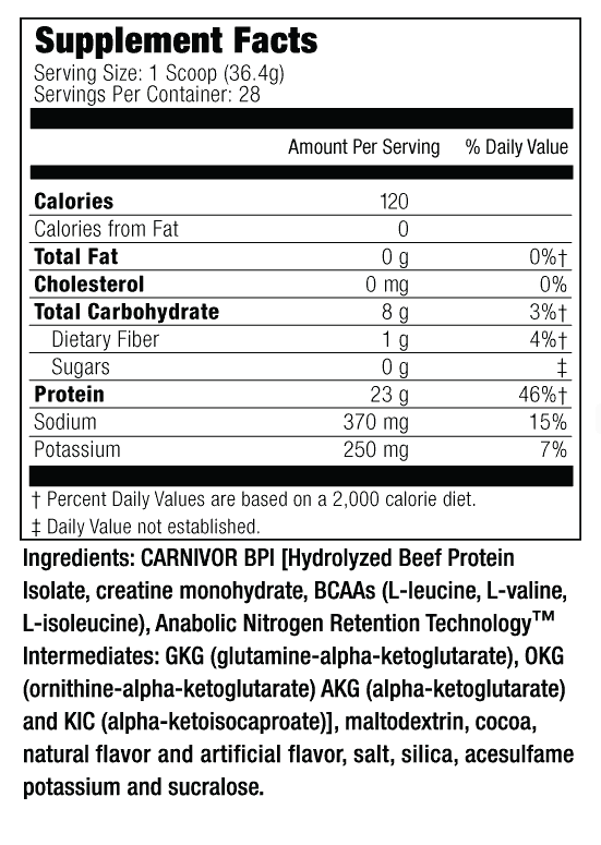 CARNIVOR ISOLATE 2 LBS