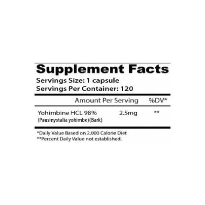 YOHIMBINE HCL 120 CAPS