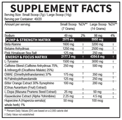 PRE-ENTRENO VENON INFIERNO 40/20 SERV