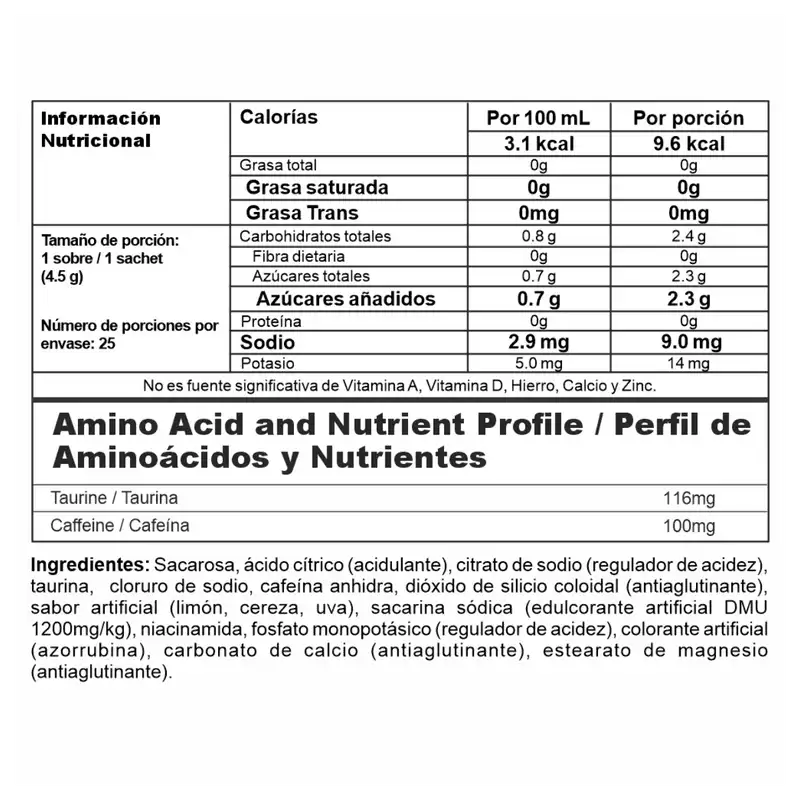 ENERGY X TERMO 25 SOBRES