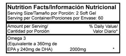 OMEGA 3 PROSCIENCE 120 CAPSULAS