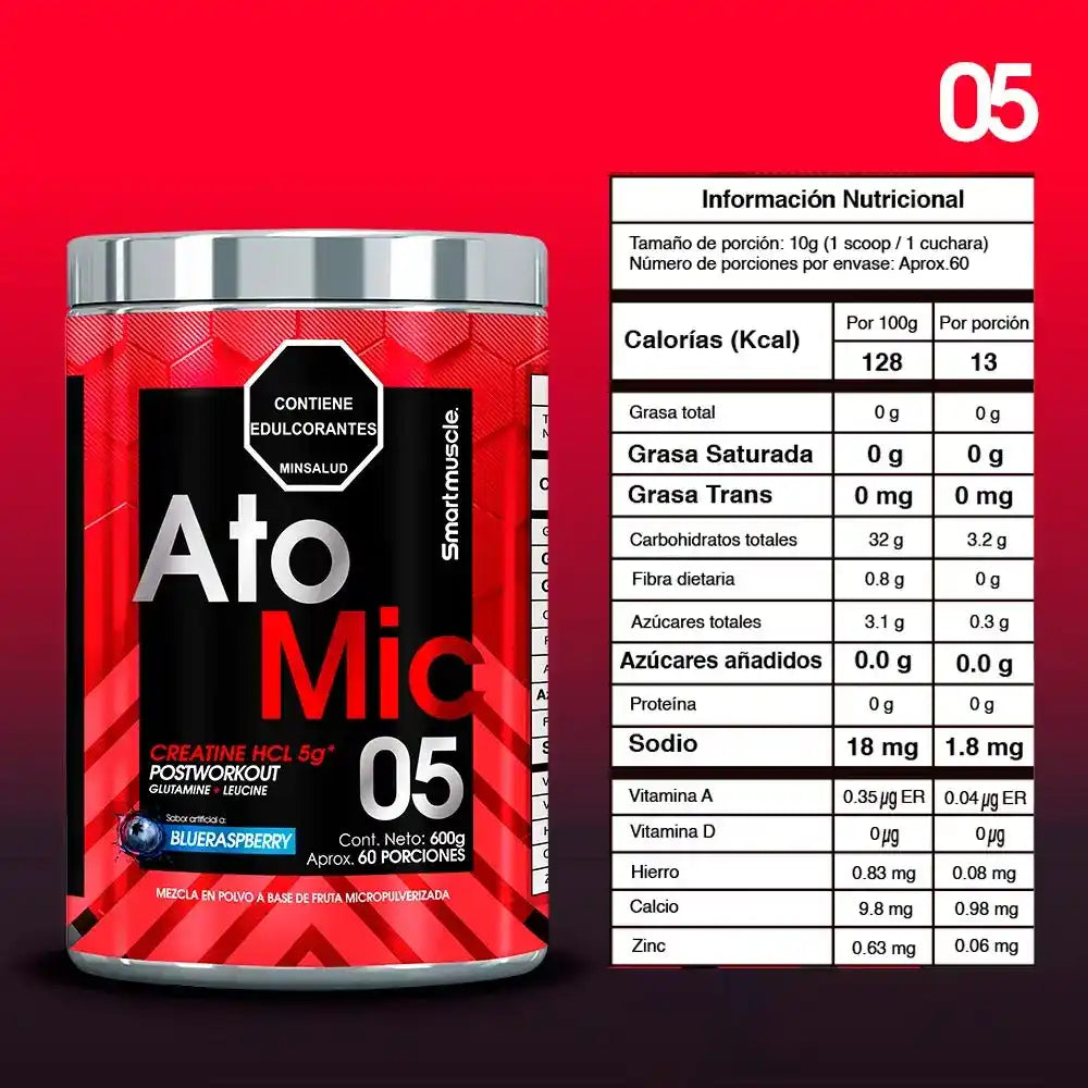 CREATINA ATOMIC HCL 60 SERV