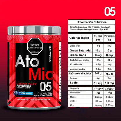 CREATINA ATOMIC HCL 60 SERV
