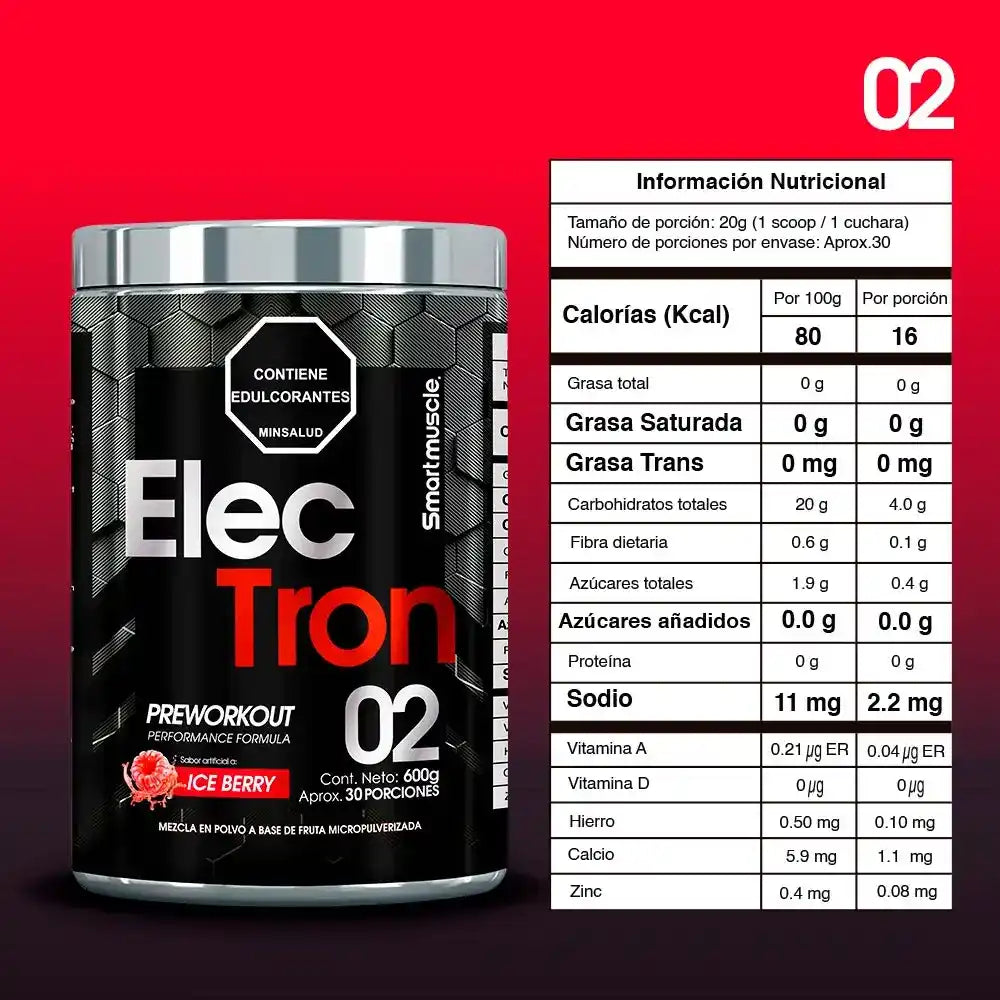 ELECTRON PRE-ENTRENO 30 SERV