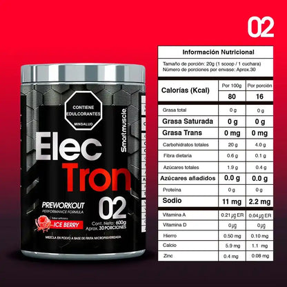ELECTRON PRE-ENTRENO 30 SERV