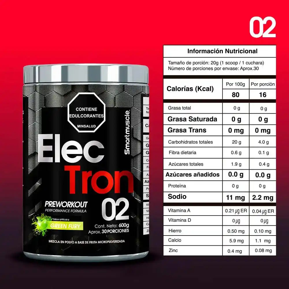 ELECTRON PRE-ENTRENO 30 SERV